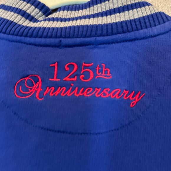 us polo assn 125th anniversary varsity jacket blue grey bomber medium - Picture 11 of 13